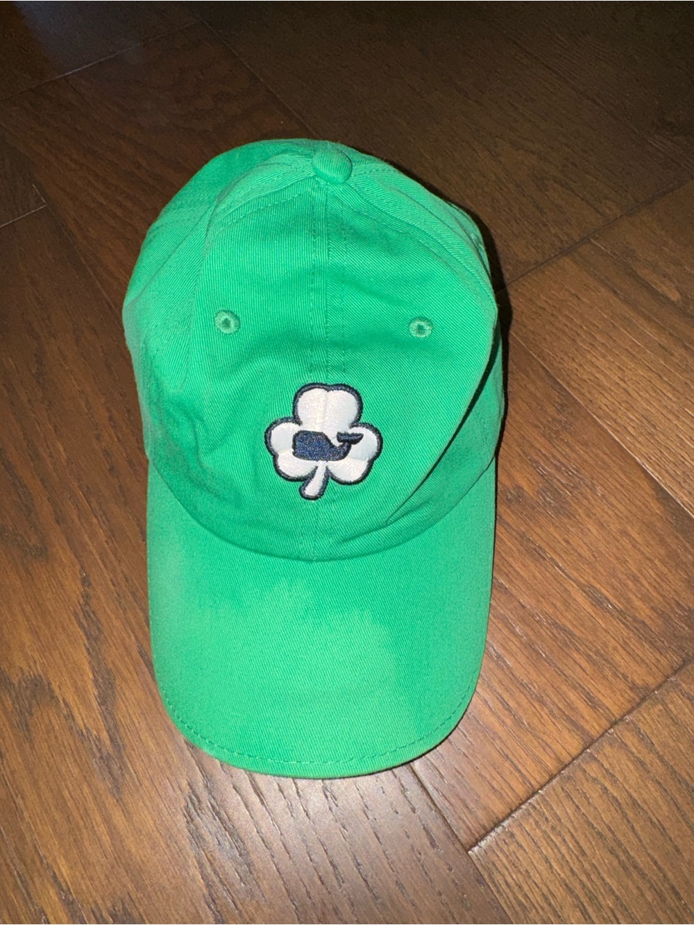 Vineyard Vines Green Baseball Cap with Embroidered Clover